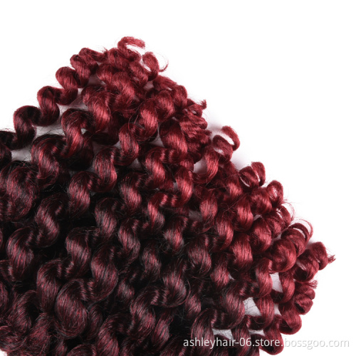 Kanekalon No Label Plain Jumpy Spring Wand Curl Crochet Twist Braid Sisi Synthetic Hair